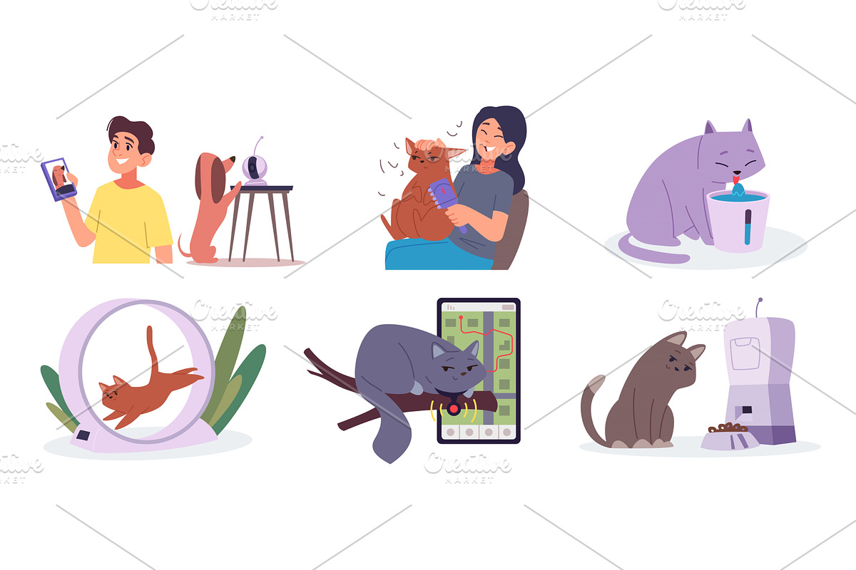Pet devices. Smart gadgets for, an Animal Illustration by Onyx