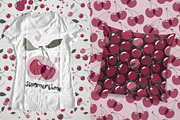 CHERRY, patterns and posters, a Pattern Graphic by pineart (Thumbnail 4 of 6)