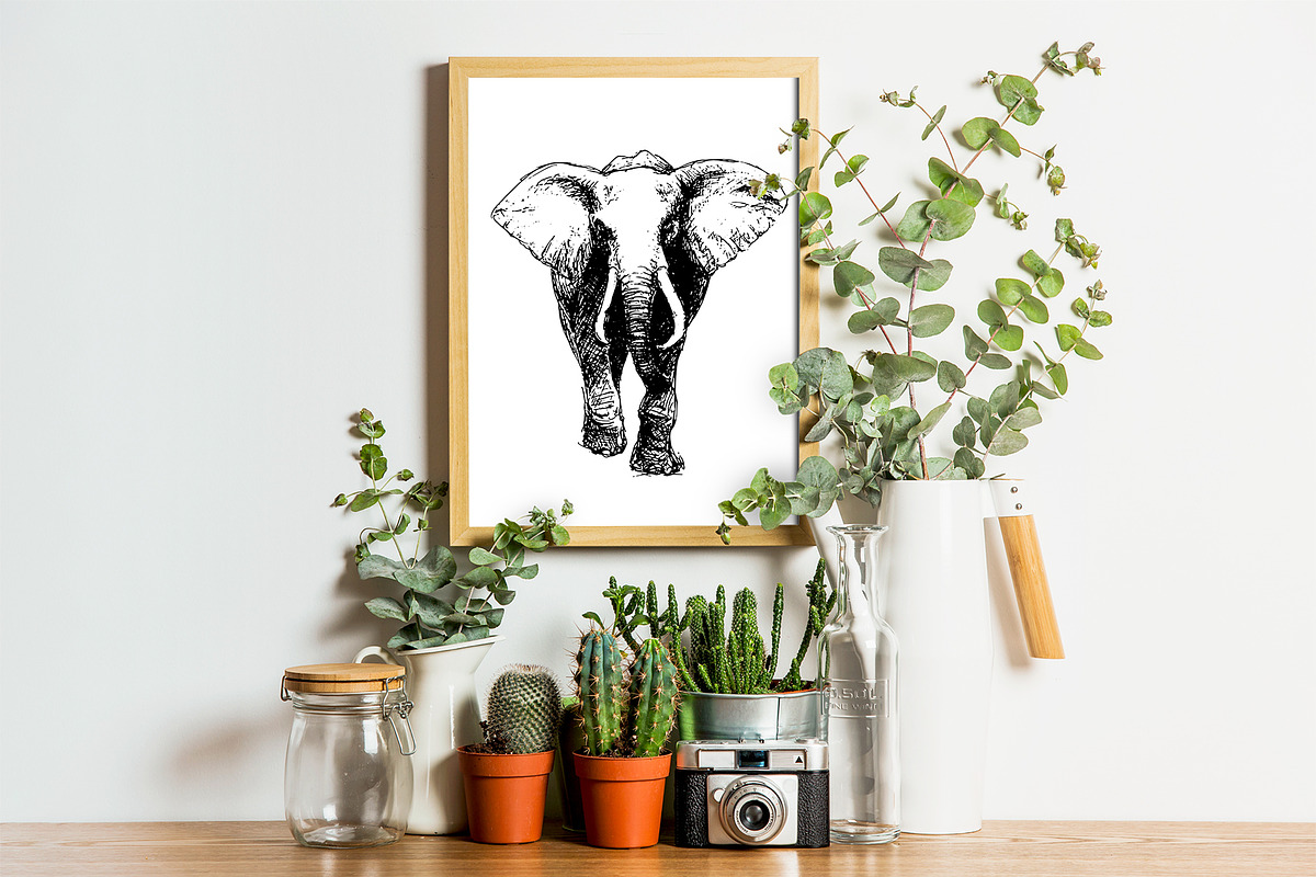 50 wild animals silhouette vector, an Animal Illustration by AnastasiyaOleynik (Photo 3 of 5)