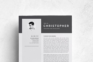 3 Pages Modern Resume Template/CV