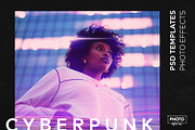 Cyberpunk Photo Effects & Overlays, a Preset Add-On by PhotoSpirit (Thumbnail 1 of 12)