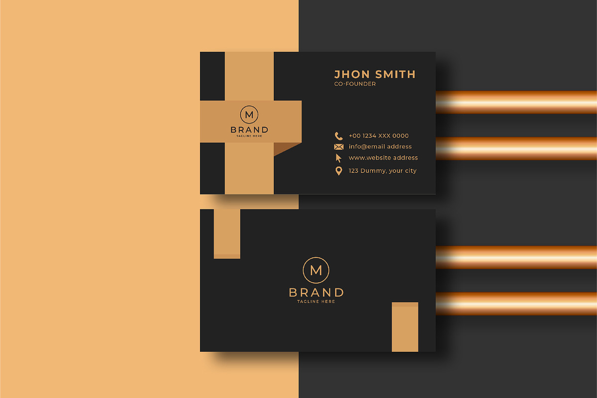 Modern And Clean Business Card, a Business Card Template by M9 Design (Photo 1 of 5)