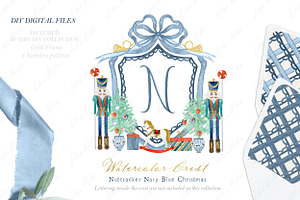 Nutcracker Navy Blue Christmas DIY