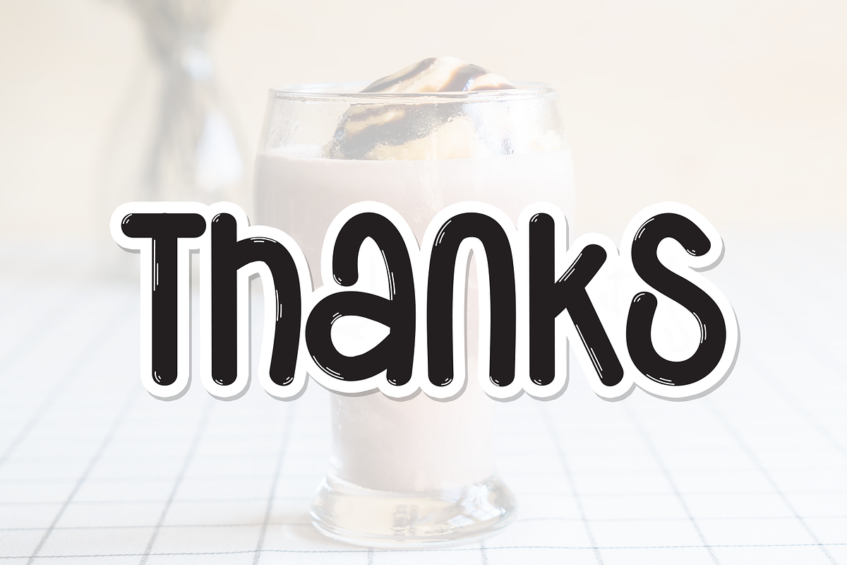 Milkshake | Script Font, a Script Font by Scratchones (Photo 8 of 8)