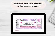 Happy Birthday Gift Boarding Pass, a Card Template by YasdeyDesigns (Thumbnail 6 of 8)