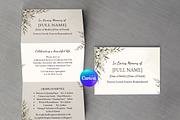 Elegant Funeral Program Template, an Invitation Template by Arslan (Thumbnail 2 of 3)