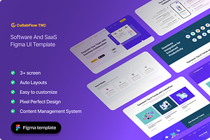 CollabFlow - Collaboration Figma UI, an UI Kit Template by TNCFlow
