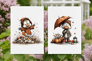 Whimsical Fall Duckling Clipart PNG, a Seasonal Illustration by Canvas Craft (Thumbnail 8 of 10)