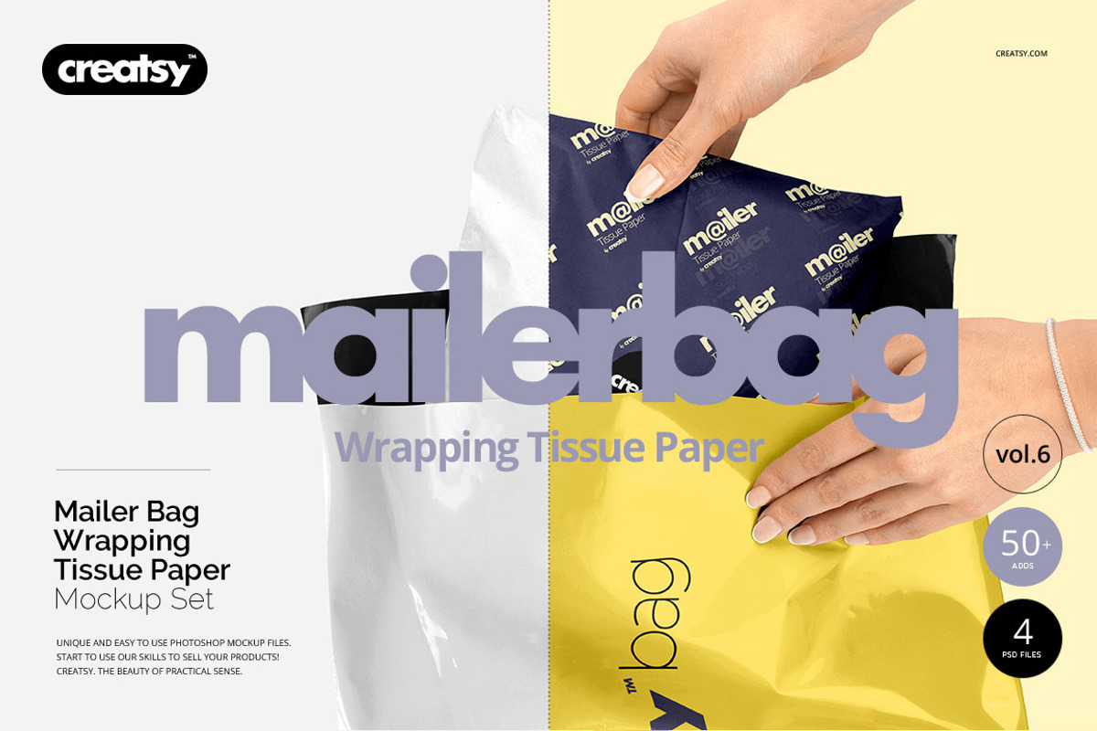 Wrapping Tissue Paper Mockup Bundle, a Pens & Pencil Mockup by creatsy5 (Photo 11 of 19)