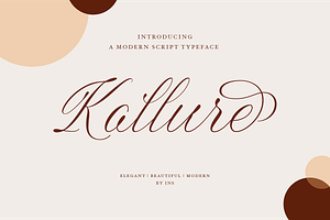 Kallure Modern Script Font