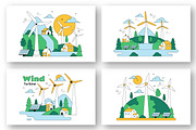 10 Wind Turbine Illustration, a Technology Illustration by denayunebgt (Thumbnail 3 of 4)