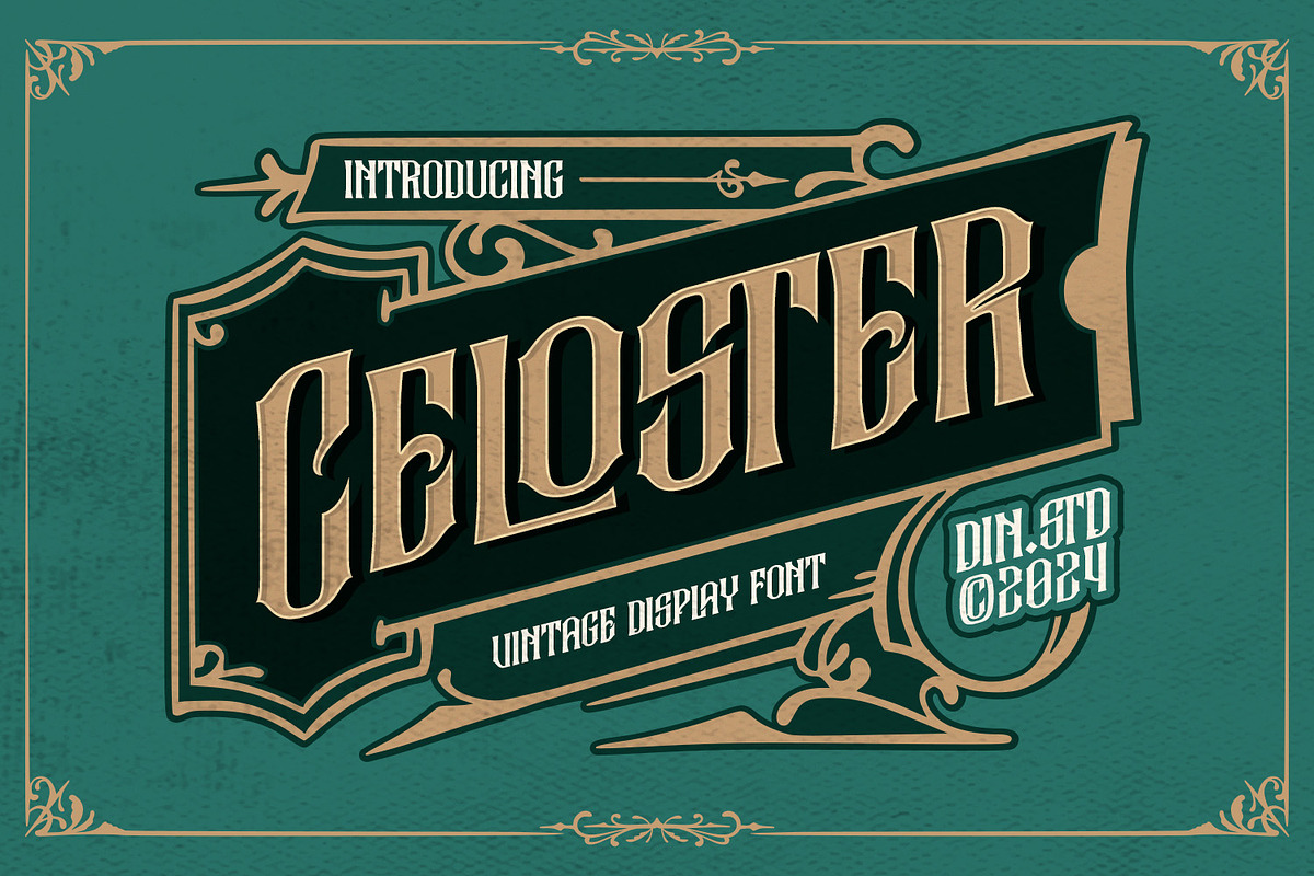 Celoster, a Symbol Font by Vintage Division (Photo 1 of 15)