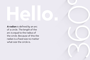 Radian | A Geometric Sans Serif, a Sans Serif Font by Ayca Atalay (Thumbnail 2 of 10)