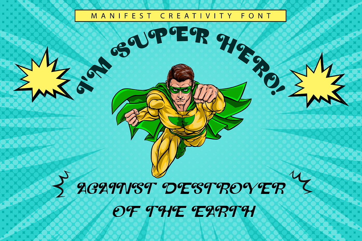 Manifest Creativity Font, a Sans Serif Font by 177Studio (Photo 2 of 8)