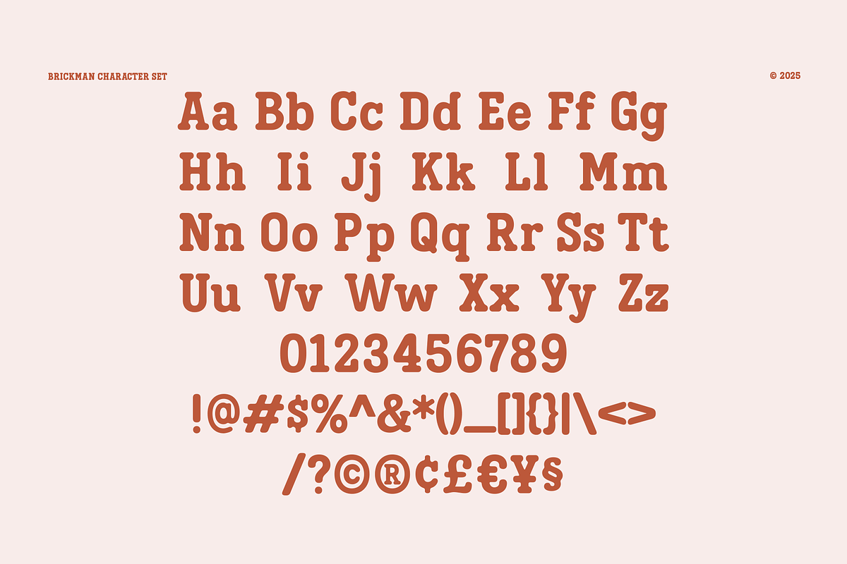 Brickman - Bold Slab Serif Typeface, a Font by Indotype Foundry (Photo 7 of 10)