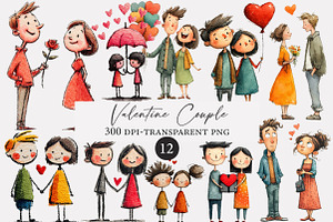 Valentine Couple clipart, an Illustration by Designworld