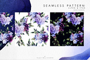 Watercolor Floral Bundle, a Texture Illustration by ollalya (Thumbnail 110 of 112)
