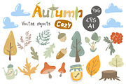 Cozy Autumn vector animals  kit, an Animal Illustration by artdreamer (Thumbnail 3 of 8)