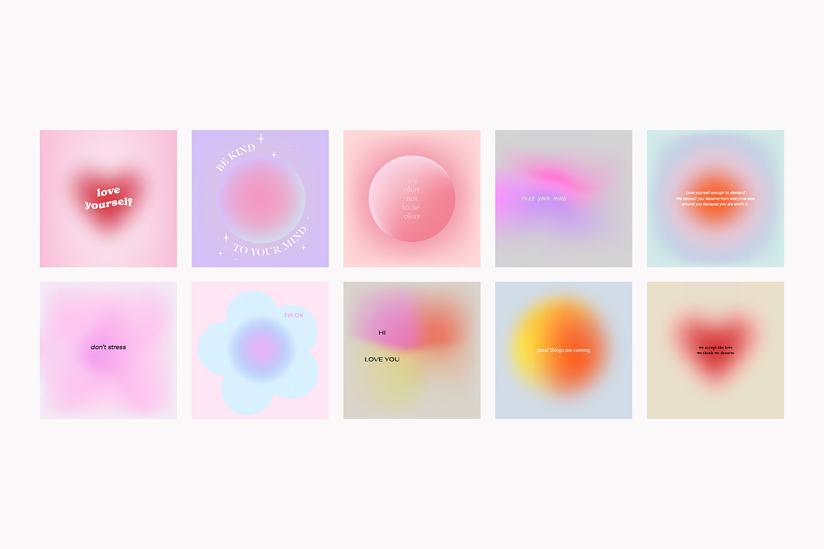 Aura | Instagram Post & Stories, a Social Media Template by funderful (Photo 14 of 15)
