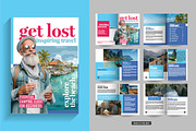 Holiday Travel Bifold Brochure, a Brochure Template by Tanuart (Thumbnail 1 of 2)