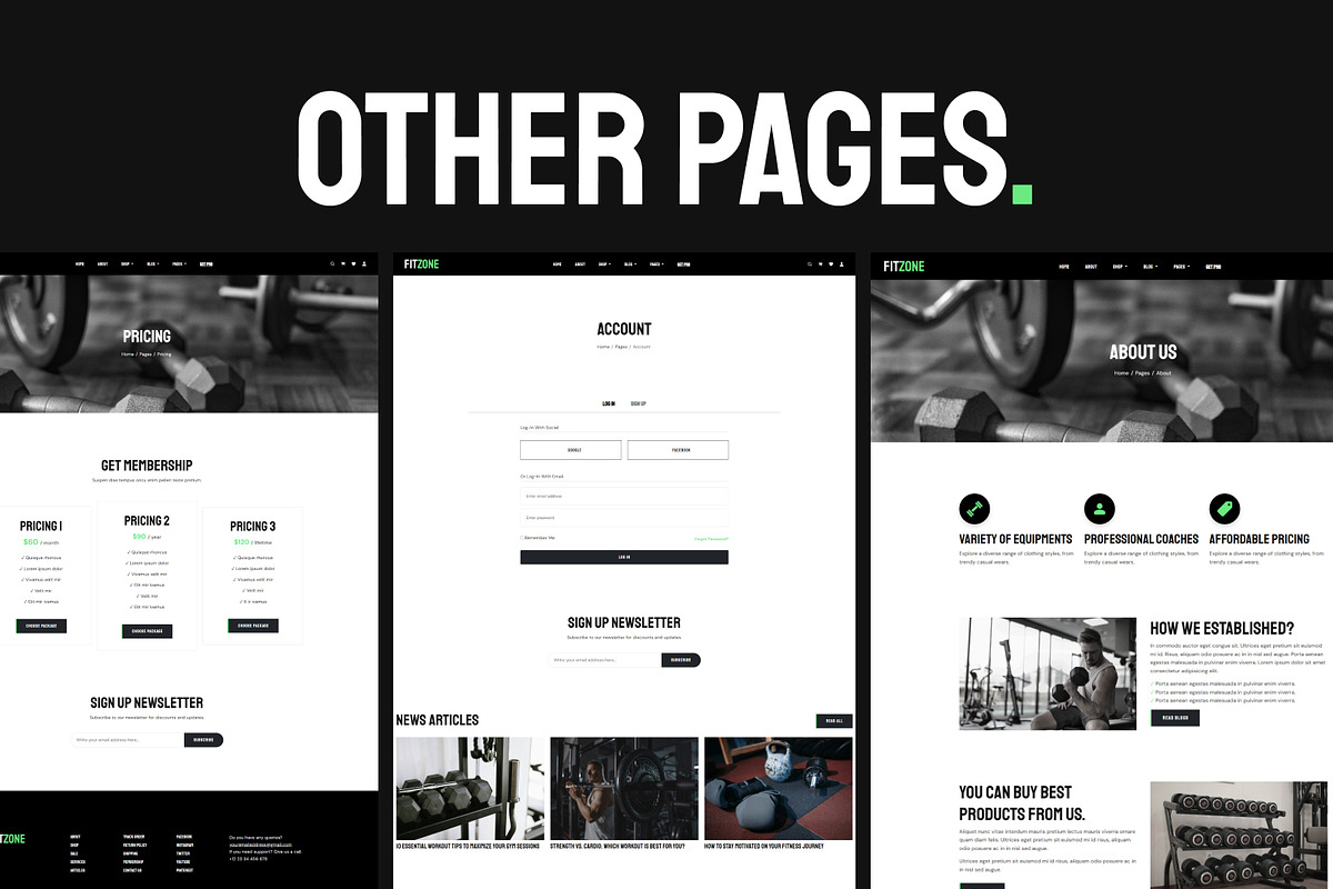 Fitzone – Fitness and Gym Center, a HTML Template by TemplatesJungle (Photo 4 of 5)