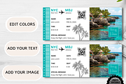 Editable Boarding Pass Template, a Card Template by YasdeyDesigns (Thumbnail 7 of 7)