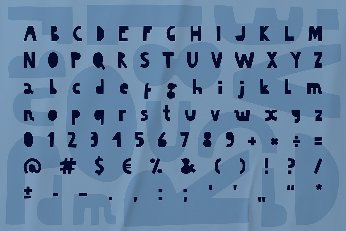 Decorative minimalistic cut out font, a Sans Serif Font by VyacheslavKolb (Photo 3 of 6)