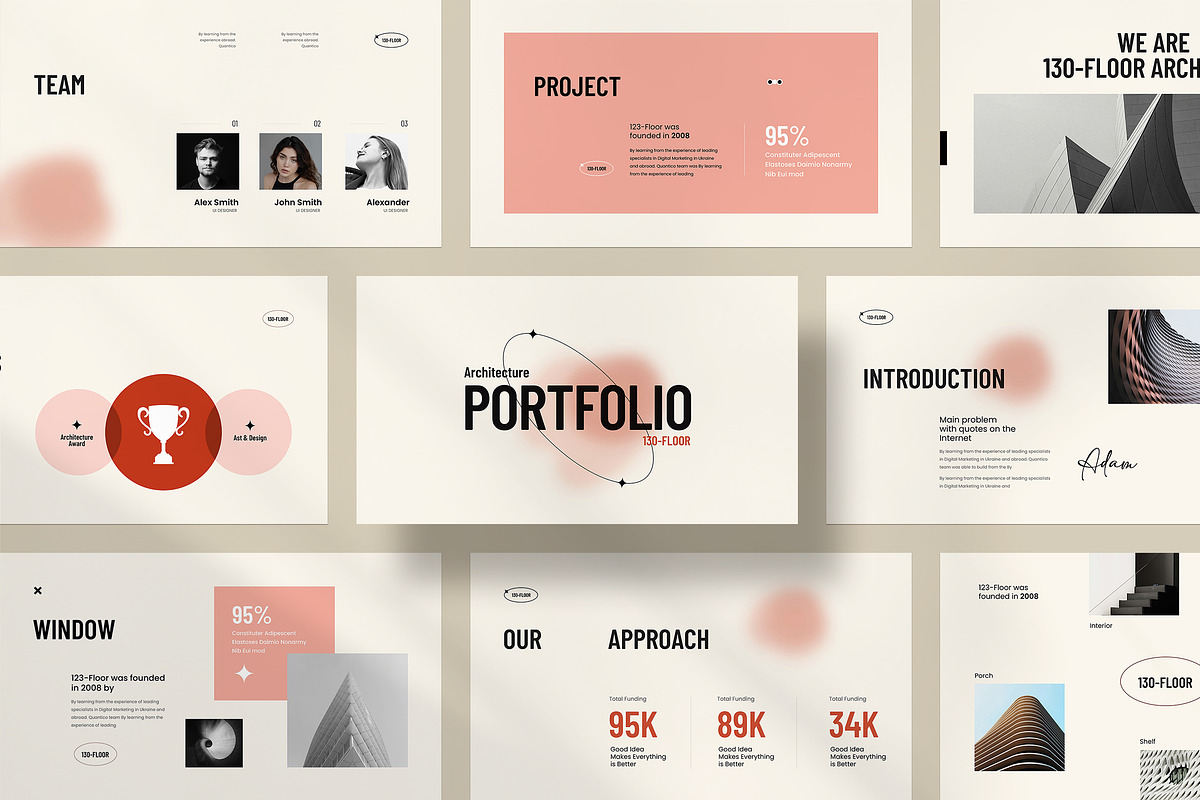 Architecture Portfolio Presentation, a Presentation Template by KreateTribe (Photo 1 of 6)