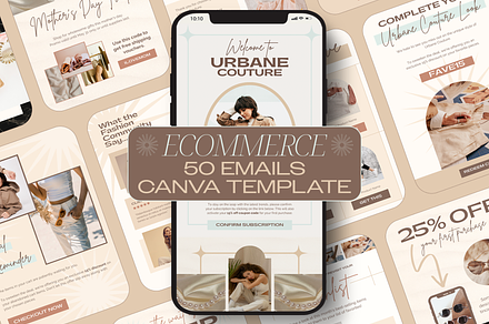 50 Fashion Ecommerce Emails Set, an Email Template by Creatif Foundry