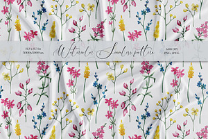 Wildflowers Summer Floral Pattern