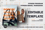 Fitness workout program template., a Magazine Template by Handy Template (Thumbnail 1 of 10)