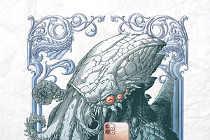 #Cthulhu with iPhone