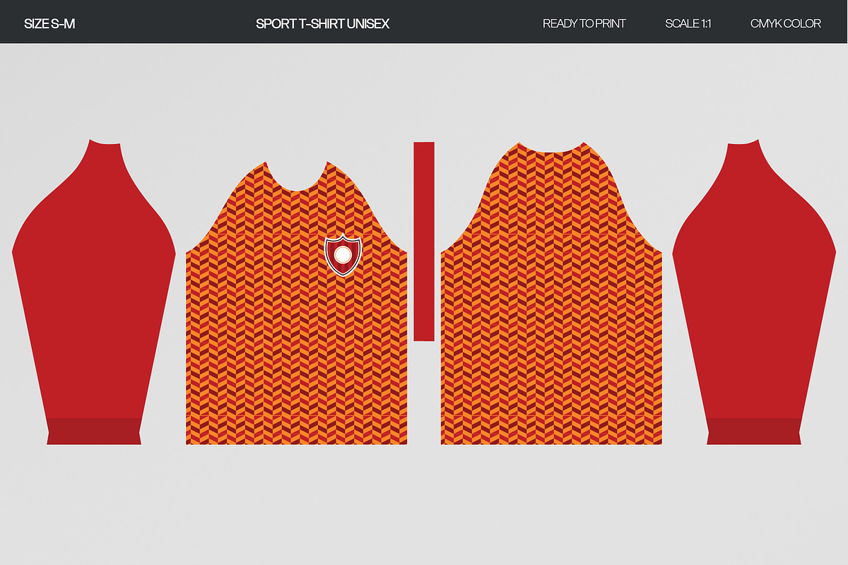 Soccer Jersey Sublimation Template, a Pattern Graphic by GAZINEOGRAPHIC (Photo 3 of 6)