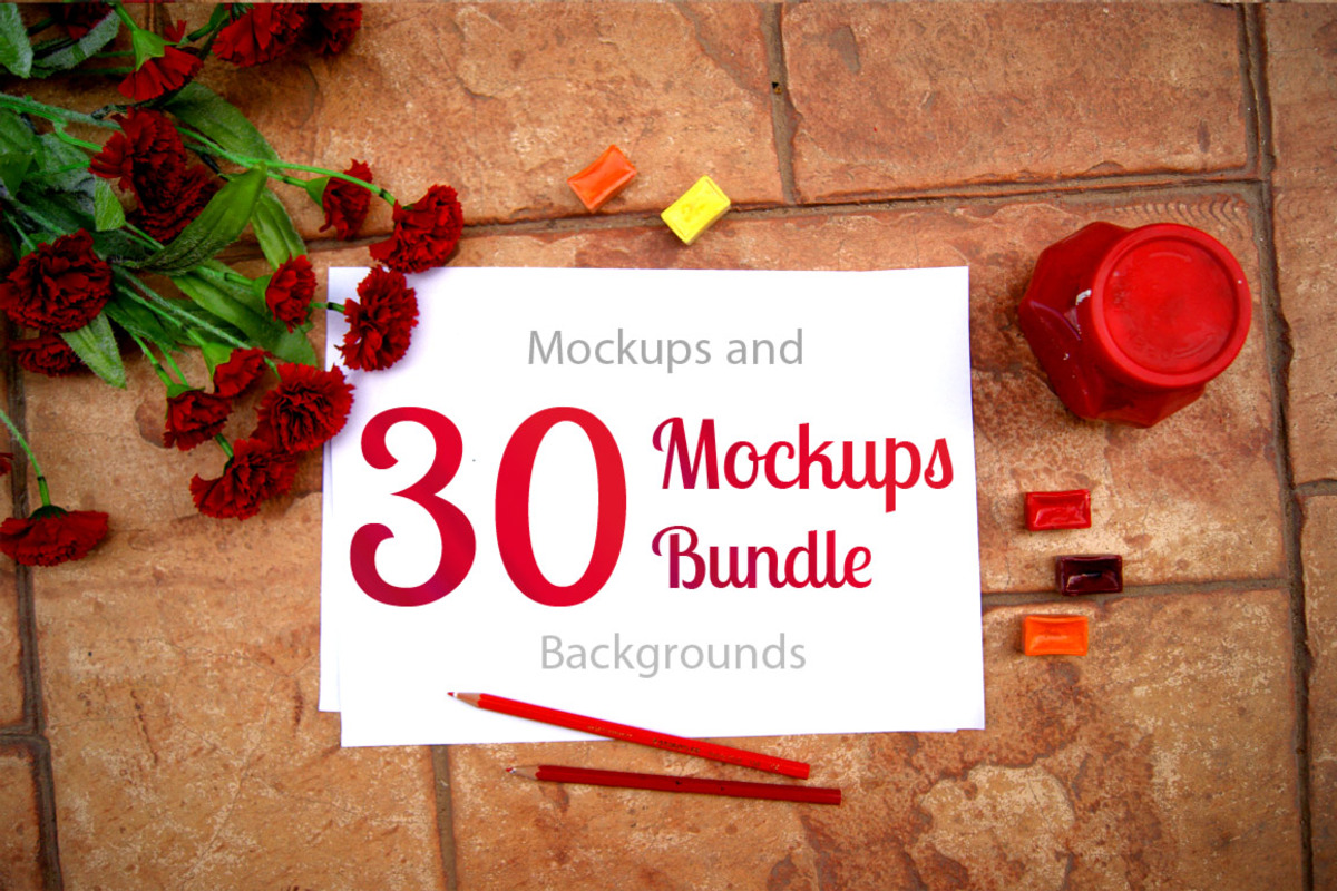 30 Mockups Bundle for Artists, a Mockup by Daria Volyanskaya (Photo 1 of 6)