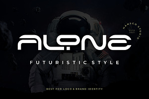 Alone - Futuristic Font, a Sans Serif Font by Burhan Afif