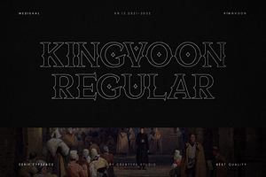 Kingvoon Medieval Business Font