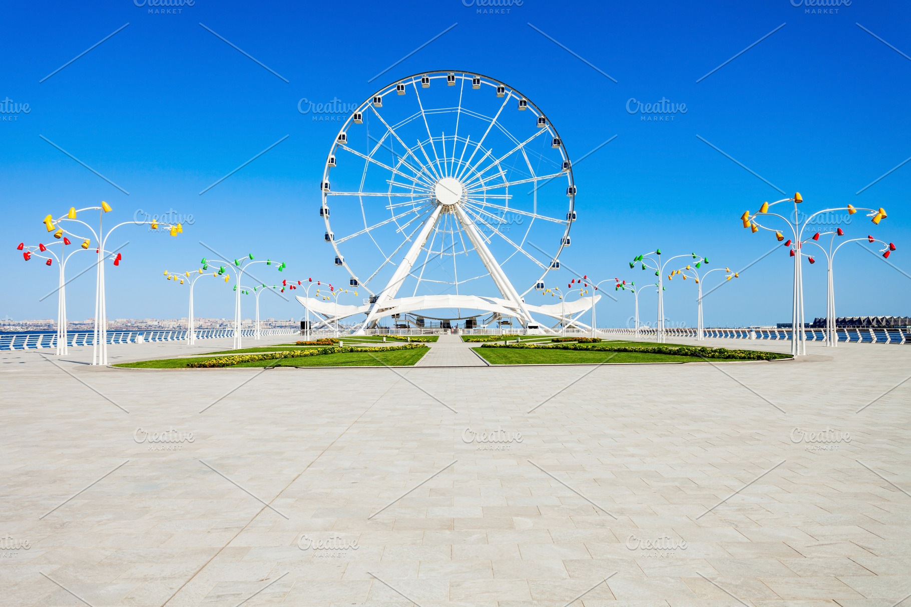 Baku Ferris Wheel, Azerbaijan, a Photo by saiko3p