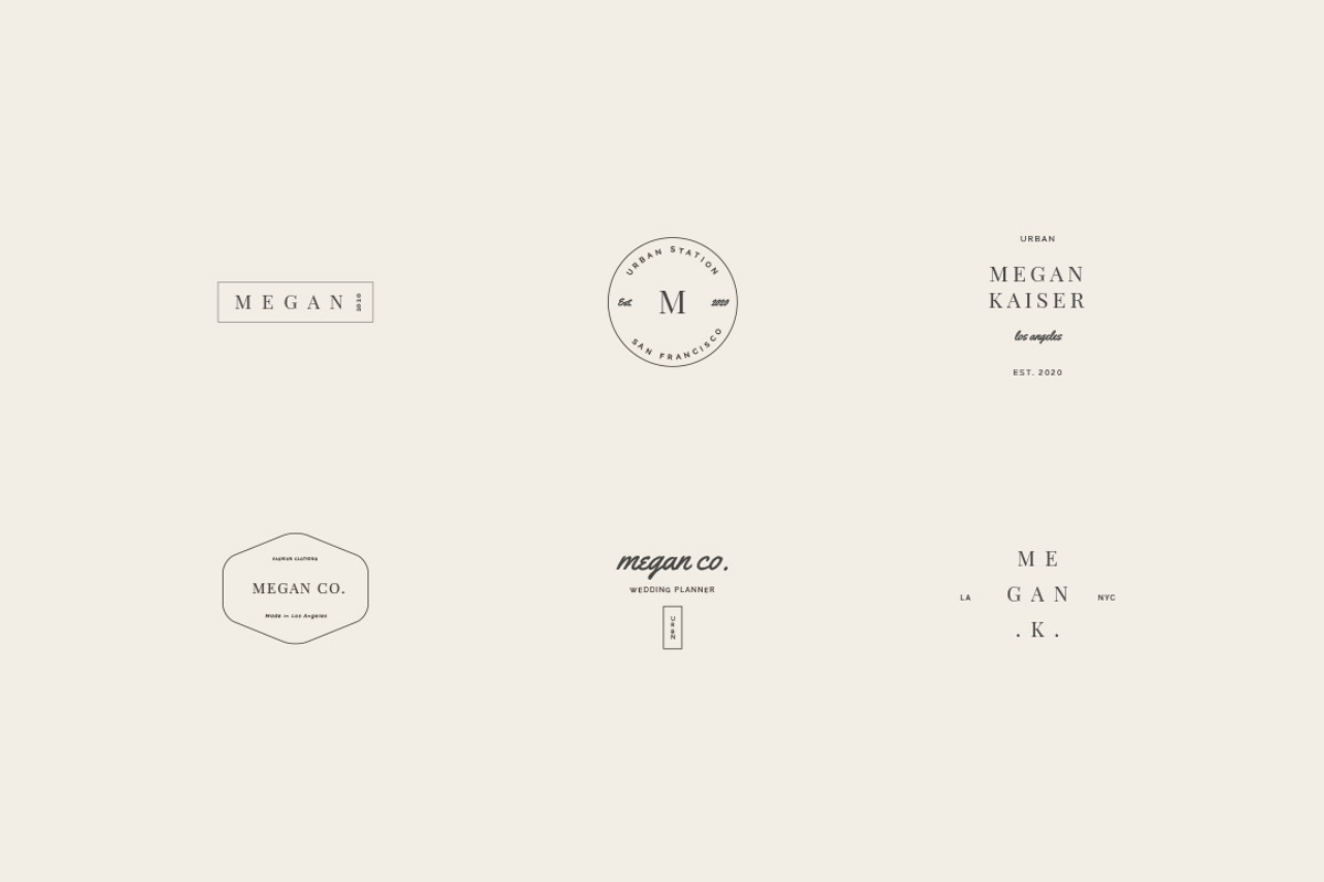 Megan Co Logo Kit, a Branding & Logo Template by Design District (Photo 5 of 12)