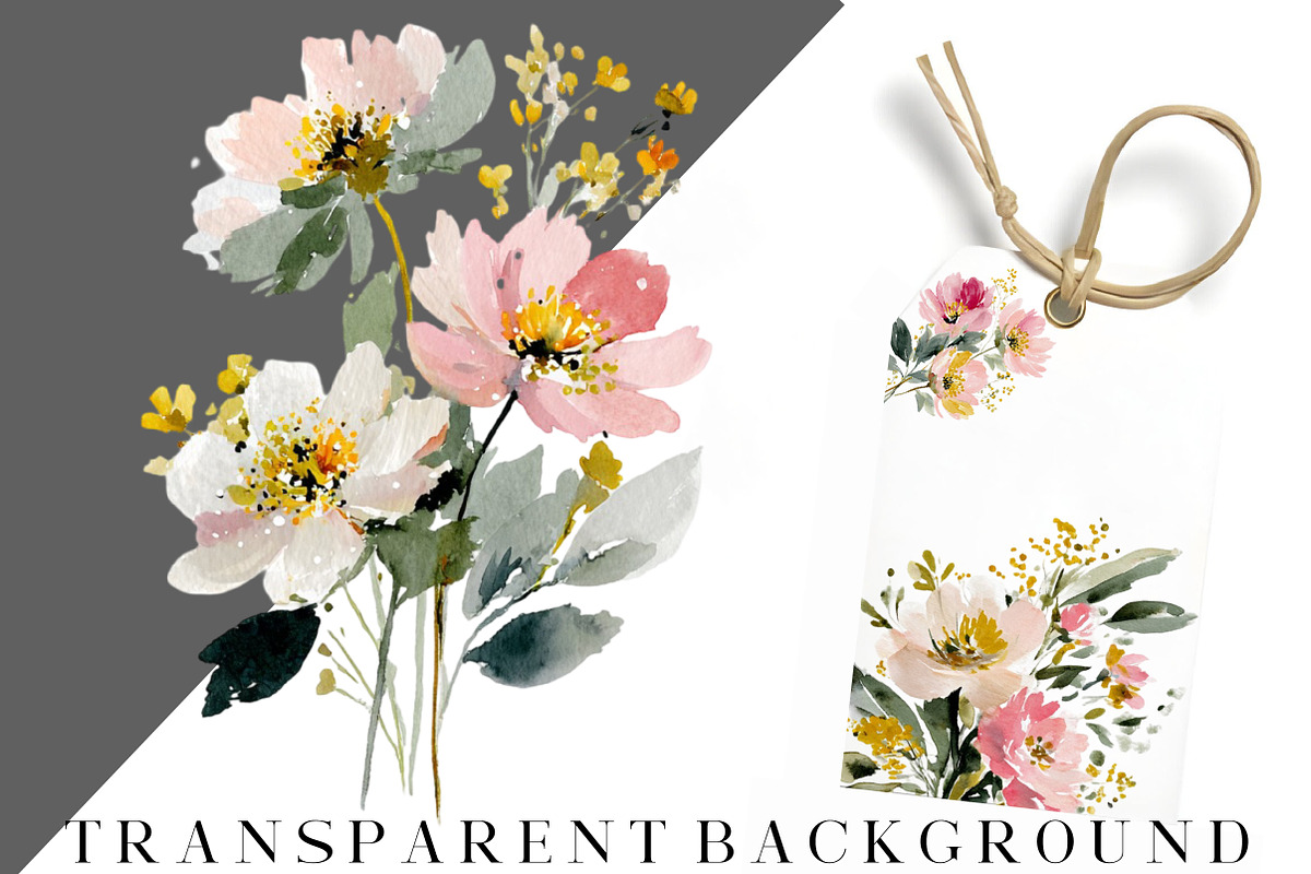 summer garden watercolor clipart, an Illustration by DreamCafeArt (Photo 5 of 8)