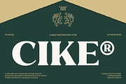 Cike – Flare Luxury Sans Typeface, a Serif Font by Casloop Studio (Thumbnail 1 of 10)