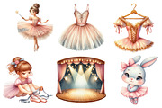 Cute Ballet Clipart, an Illustration by Pixels.Craft (Thumbnail 3 of 10)