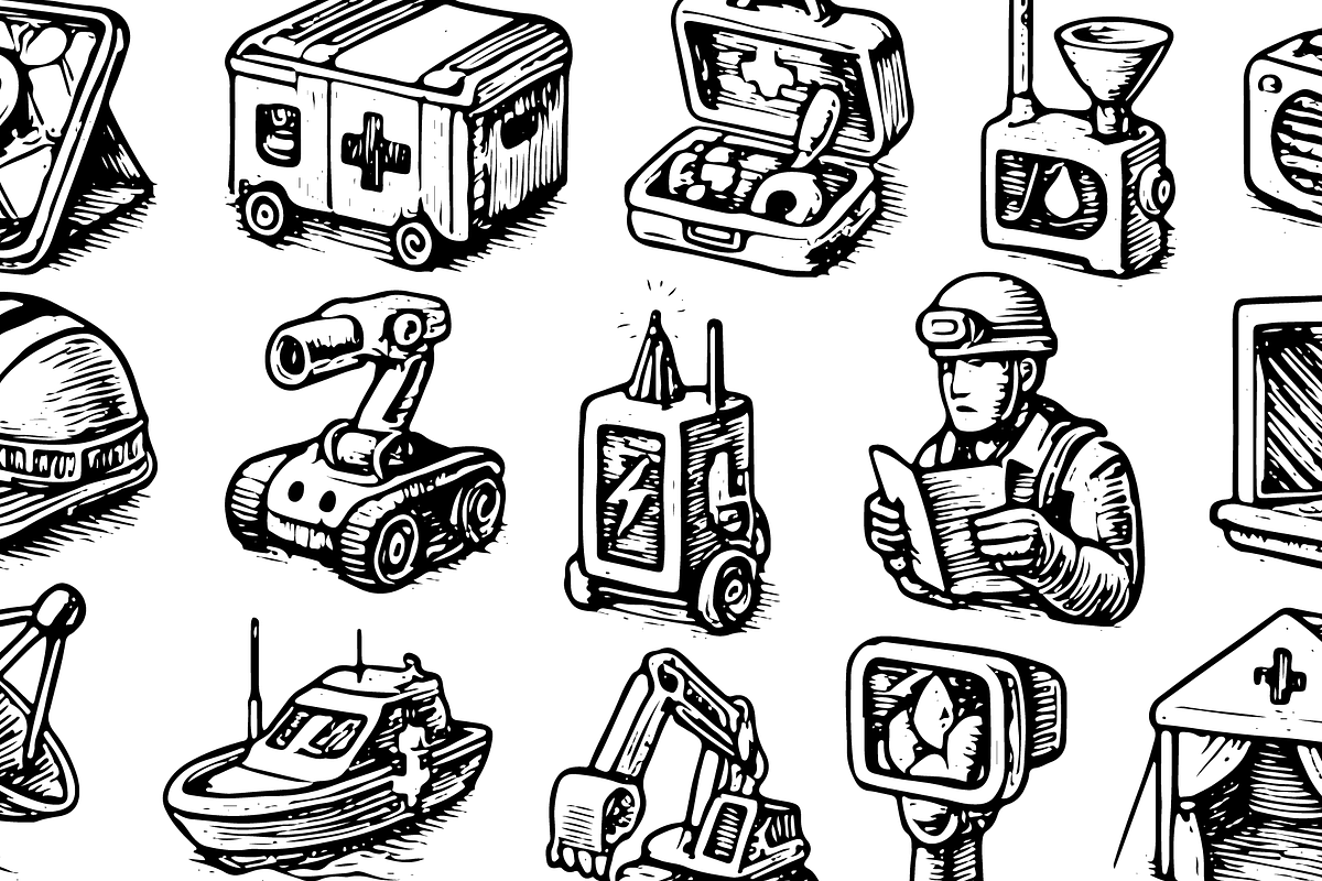 Emergency Aid and Rescue Gear, an Object Graphic by RT Studio (Photo 4 of 4)
