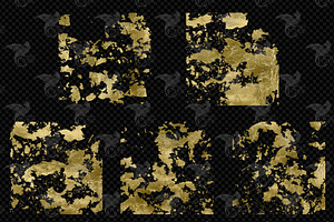 Gold Flake Overlays 11x11 Inch