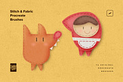 Stitch & Fabric Procreate Brushes, a Brush Add-On by Creative Veila (Thumbnail 6 of 10)