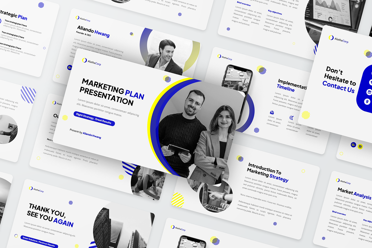 Marketing Plan Presentation, a Presentation Template by SquidPixey (Photo 4 of 6)