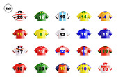 Football Team Jersey 3D Icon, an Object 3D Model by SLAB! Design (Thumbnail 4 of 4)