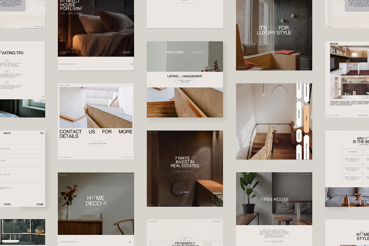 Real Estate Post + Story Templates, a Social Media Template by Prapti Design (Photo 2 of 14)