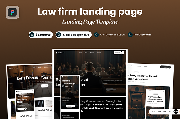 Justify - Law Firm Landing Page preview 6