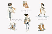 Winter watercolor clipart set, a Decorative Illustration by Patishop Art (Thumbnail 5 of 10)