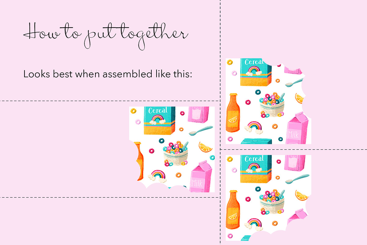 Cereal Breakfast Pattern, a Pattern Graphic by koberstein (Photo 3 of 3)